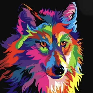 Neon Timber Wolf