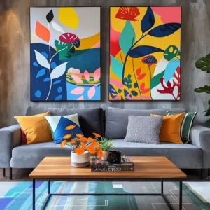 Abstract Garden Pop Duo